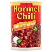 Hormel Chili Hot with Beans, 15 oz, 15 Ounce