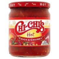 Chi-Chi's Hot Thick & Chunky Salsa, 15.5 oz, 15.5 Ounce