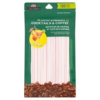 Fill 'n Brew Plastic Stirrers for Cocktails & Coffee, 150 count