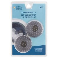 Key & Castle Dryer Balls, 2 count