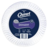 Chinet 7 Inch Crystal Dessert Plates, 24 count