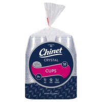 Chinet 9 oz Crystal Cups, 50 count, 50 Each