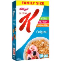 Kellogg's Special K Original Toasted Rice Cereal Family Size, 18 oz