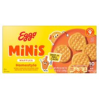 Kellogg's Eggo Minis Maple Flavor Homestyle Waffles, 10 count, 10.9 oz