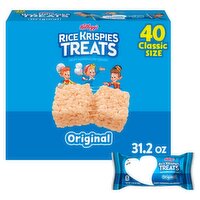 Kellogg's Rice Krispies Treats Original Crispy Marshmallow Squares, 0.78 oz, 40 count
