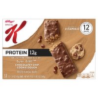 Kellogg's Special K Chocolatey Chip Cookie Dough Protein Meal Bars Value Size, 1.59 oz, 12 count