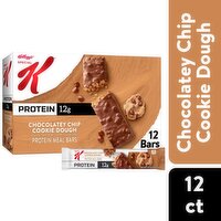 Kellogg's Special K Chocolatey Chip Cookie Dough Protein Meal Bars Value Size, 1.59 oz, 12 count