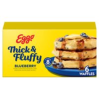 Eggo Thick & Fluffy Blueberry Waffles, 6 count, 11.6 oz