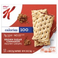 Kellogg's Special K Brown Sugar Cinnamon Pastry Crisps Bar, 0.88 oz, 6 count, 5.28 Ounce