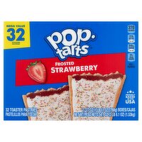 Pop-Tarts Frosted Strawberry Toaster Pastries Megha Value, 27 oz, 32 count