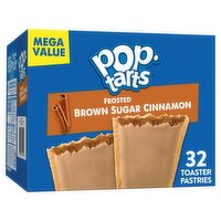 Pop-Tarts Frosted Brown Sugar Cinnamon Toaster Pastries Mega Value, 27 oz, 32 count