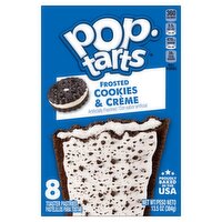 Pop-Tarts Frosted Cookies & Crème Toaster Pastries, 8 count, 13.5 oz, 13.5 Ounce