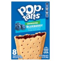 Pop-Tarts Unfrosted Blueberry Toaster Pastries, 8 count, 13.5 oz