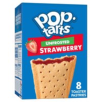 Pop-Tarts Unfrosted Strawberry Toaster Pastries, 8 count, 13.5 oz