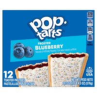 Pop-Tarts Frosted Blueberry Toaster Pastries, 12 count, 20.3 oz, 20.3 Ounce