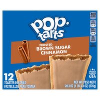 Pop-Tarts Frosted Brown Sugar Cinnamon Toaster Pastries, 12 count, 20.3 oz, 20.3 Ounce