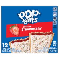 Pop-Tarts Frosted Strawberry Toaster Pastries, 12 count, 20.3 oz, 20.3 Ounce