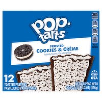 Pop-Tarts Frosted Cookies & Crème Toaster Pastries, 12 count, 20.3 oz, 20.3 Ounce