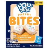 Pop-Tarts Frosted Confetti Cake Tasty Filled Pastry Bites, 1.4 oz, 5 count, 7 Ounce