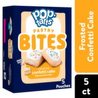 Pop-Tarts Frosted Confetti Cake Tasty Filled Pastry Bites, 1.4 oz, 5 count