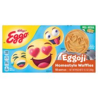 Kellogg's Eggo Eggoji Homestyle Waffles, 10 count, 12.3 oz