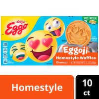 Kellogg's Eggo Eggoji Homestyle Waffles, 10 count, 12.3 oz