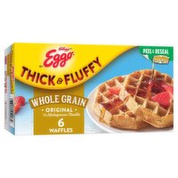 Kellogg's Eggo Thick & Fluffy Original Whole Grain Waffles, 6 count, 11.6 oz