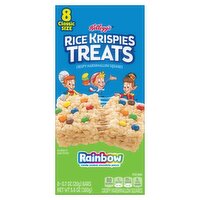 Kellogg's Rice Krispies Treats Rainbow Crispy Marshmallow Squares Classic Size, 0.7 oz, 8 count