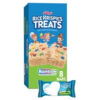 Kellogg's Rice Krispies Treats Rainbow Crispy Marshmallow Squares Classic Size, 0.7 oz, 8 count