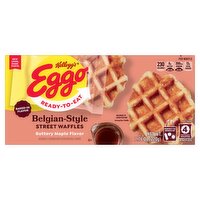 Kellogg's Eggo Buttery Maple Flavor Belgian-Style Street Waffles, 4 count, 7.76 oz, 7.76 Ounce