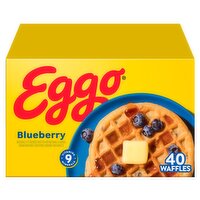Eggo Blueberry Waffles Jumbo Pack, 40 count, 49.3 oz