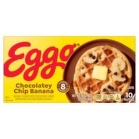 Kellogg's Eggo Chocolatey Chip Banana Waffles, 10 count, 12.3 oz, 12.3 Ounce