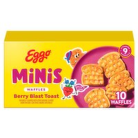 Kellogg's Eggo Minis Berry Blast Toast Waffles, 10 count, 10.75 oz