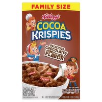 Kellogg's Cocoa Krispies Chocolatey, Sweetened Rice Cereal Family Size, 19 oz, 19 Ounce