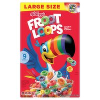 Kellogg's Froot Loops Sweetened Multigrain Cereal Large Size, 13.2 oz, 13.2 Ounce