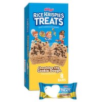 Kellogg's Rice Krispies Treats Chocolatey Chip Cookie Dough Marshmallow Squares, 0.78 oz, 8 count, 6.2 Ounce