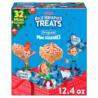 Kellogg's Rice Krispies Treats Original Mini Squares Crispy Marshmallow Squares, 0.39 oz, 32 count
