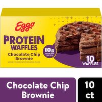 Eggo Protein Chocolate Chip Brownie Waffles, 10 count, 12.3 oz