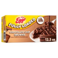 Eggo Protein Chocolate Chip Brownie Waffles, 10 count, 12.3 oz