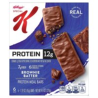 Kellogg's Special K Brownie Batter Protein Meal Bars, 1.59 oz, 6 count, 9.5 Ounce