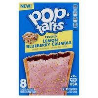 Pop-Tarts Frosted Lemon Blueberry Crumble Toaster Pastries, 8 count, 13.5 oz