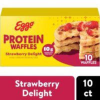 Kellogg's Eggo Fully Loaded Strawberry Delight Waffles, 10 count, 12.3 oz