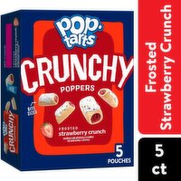 Pop-Tarts Crunchy Frosted Strawberry Crunch Filled Snack Pieces Poppers, 1 oz, 5 count