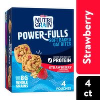 Kellogg's Nutri Grain Power-Fulls Strawberry Soft Baked Oat Bites, 1.4 oz, 4 count