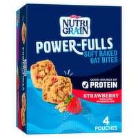 Kellogg's Nutri Grain Power-Fulls  Strawberry Soft Baked Oat Bites, 1.4 oz, 4 count