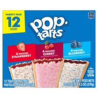 Pop-Tarts Toaster Pastries Variety Pack, 12 count, 20.3 oz
