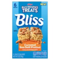 Kellogg's Rice Krispies Treats Bliss Caramel Sea Salt Marshmallow Squares, 0.84 oz, 6 count