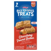 Kellogg's Rice Krispies Treats Chocolatey Peanut Butter Crispy Rice Squares, 0.78 oz, 7 count