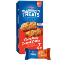 Kellogg's Rice Krispies Treats Chocolatey Peanut Butter Crispy Rice Squares, 0.78 oz, 7 count