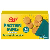 Eggo Protein Minis Buttermilk Vanilla Pancakes, 1.69 oz, 5 count